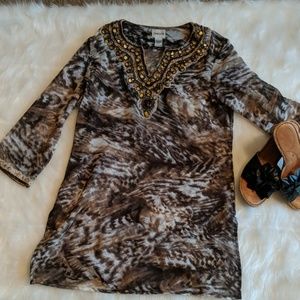 Chicos Breaded Top Size 0